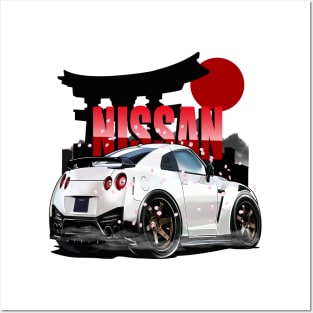 Nissan GTR R35 Posters and Art